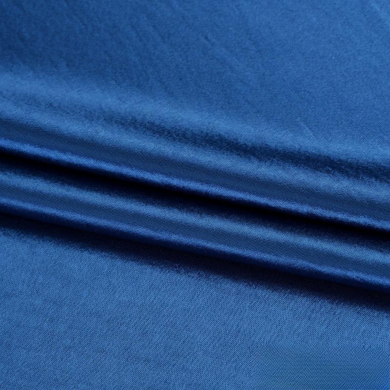 Chinese Style Lustrous Acetic Acid Gold Lustrous Satin Fabric Water Light Satin Natural Pleated Texture Drape Fabric Textile