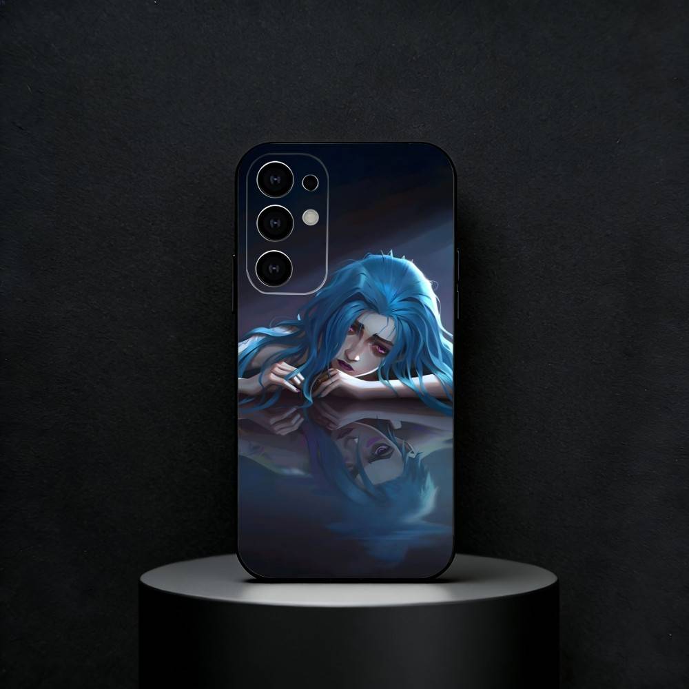 Game J-Jinx L-LOL Phone Case For Samsung S25,S24,S23,S22,S21,S20,Ultra,Plus,FE Black Soft Cover