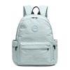 Outdoor Nylon Backpack Women Solid Color Backpack Student Schoolbag