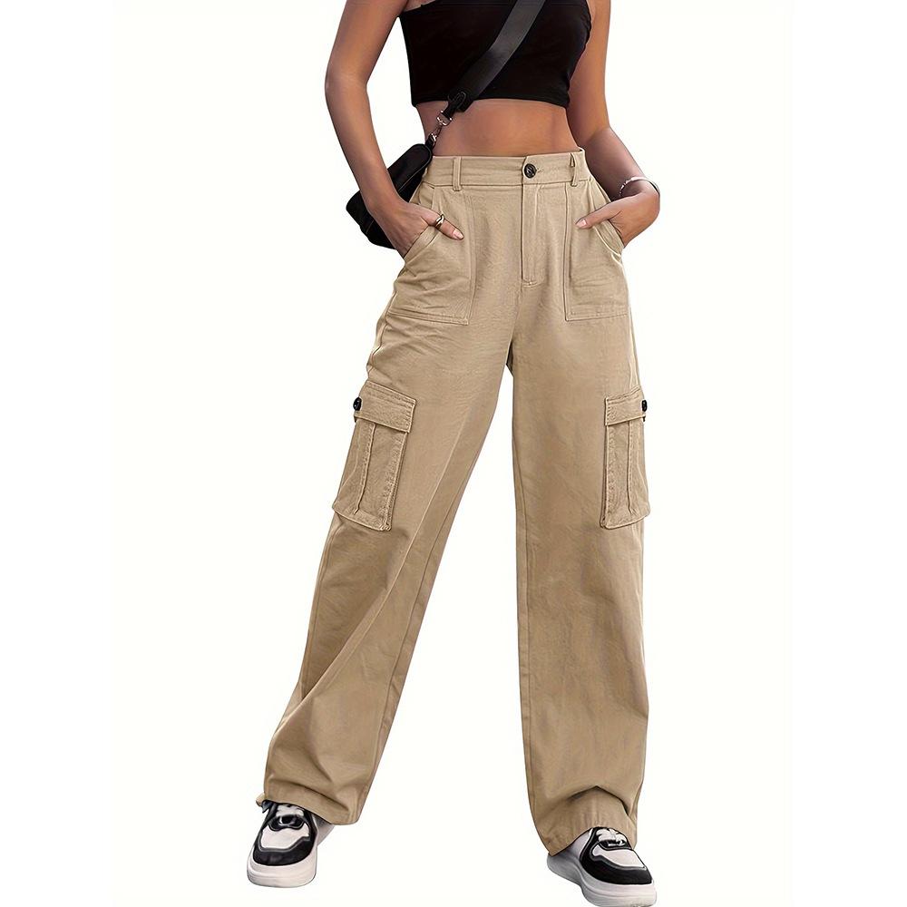 

Women s Army Green Cargo Pants with Adjustable Drawstring and 6 Pockets XL хакі