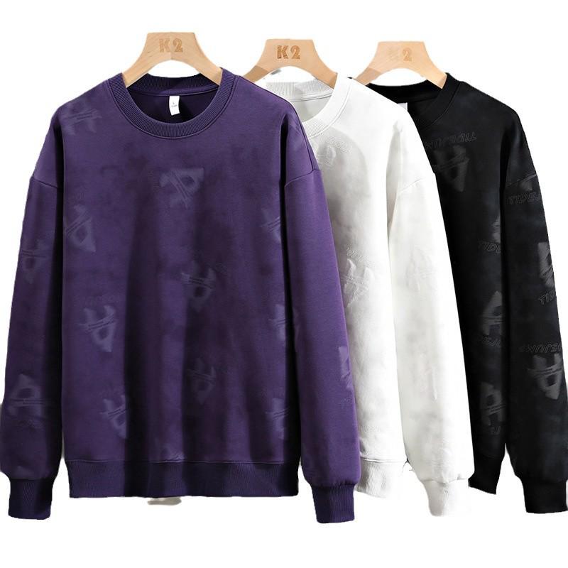2026 Spring/Autumn Men's Casual Korean Style Round Neck Long Sleeve Hoodie