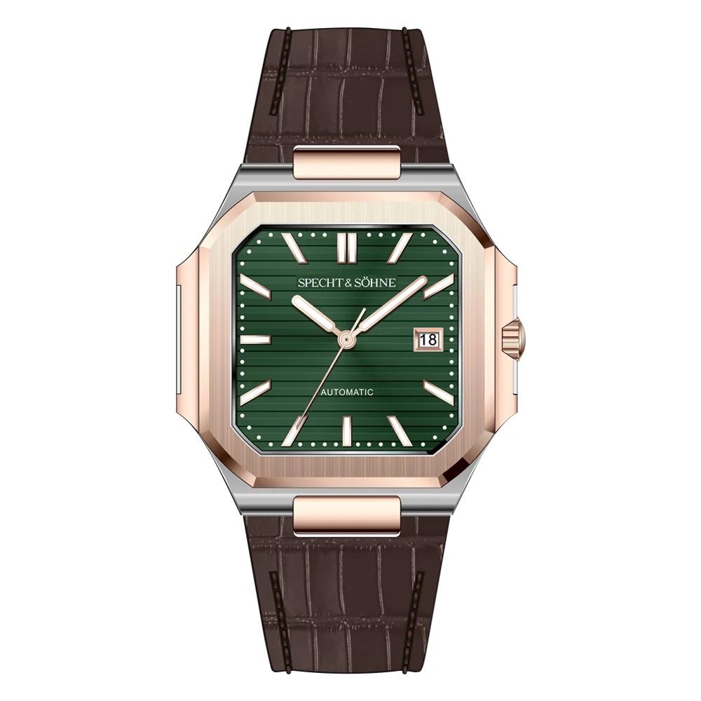 2025 Men's Classic Cubic Automatic Mechanical Watch 50M Waterproof Luminous Sapphire Crystal Reloj Hombre 41MM