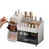 Makeup Organizer Cosmetic,Large Capacity Vanity,Bathroom and Bedroom Desk Cosmetics Organizer,Easy To Storage Skincare,Brushes
