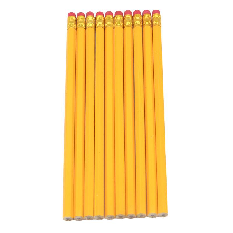 Hexagonal HB Sketching Pencils with Eraser for Primary School Students - Ideal Children's Prizes and Study Stationery