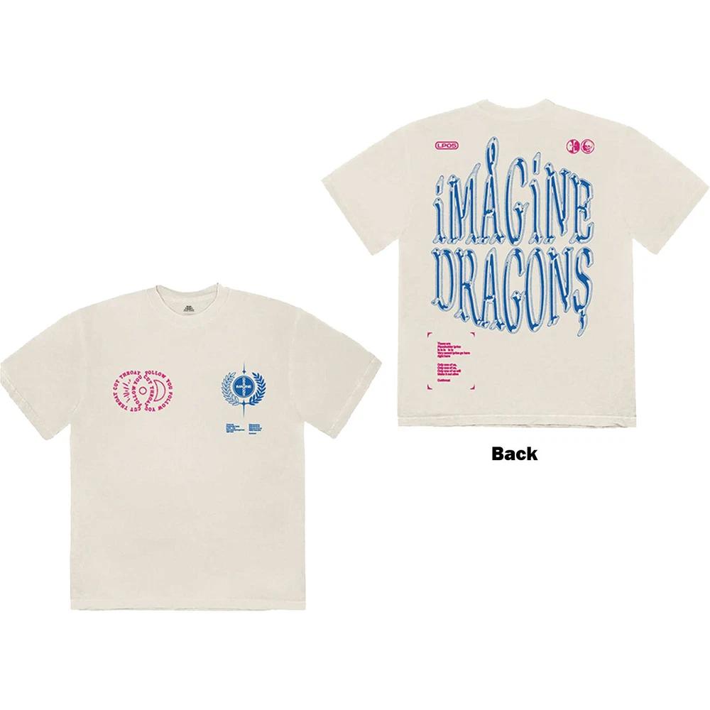 Imagine Dragons Unisex TShirt Lyrics (Back Print) S