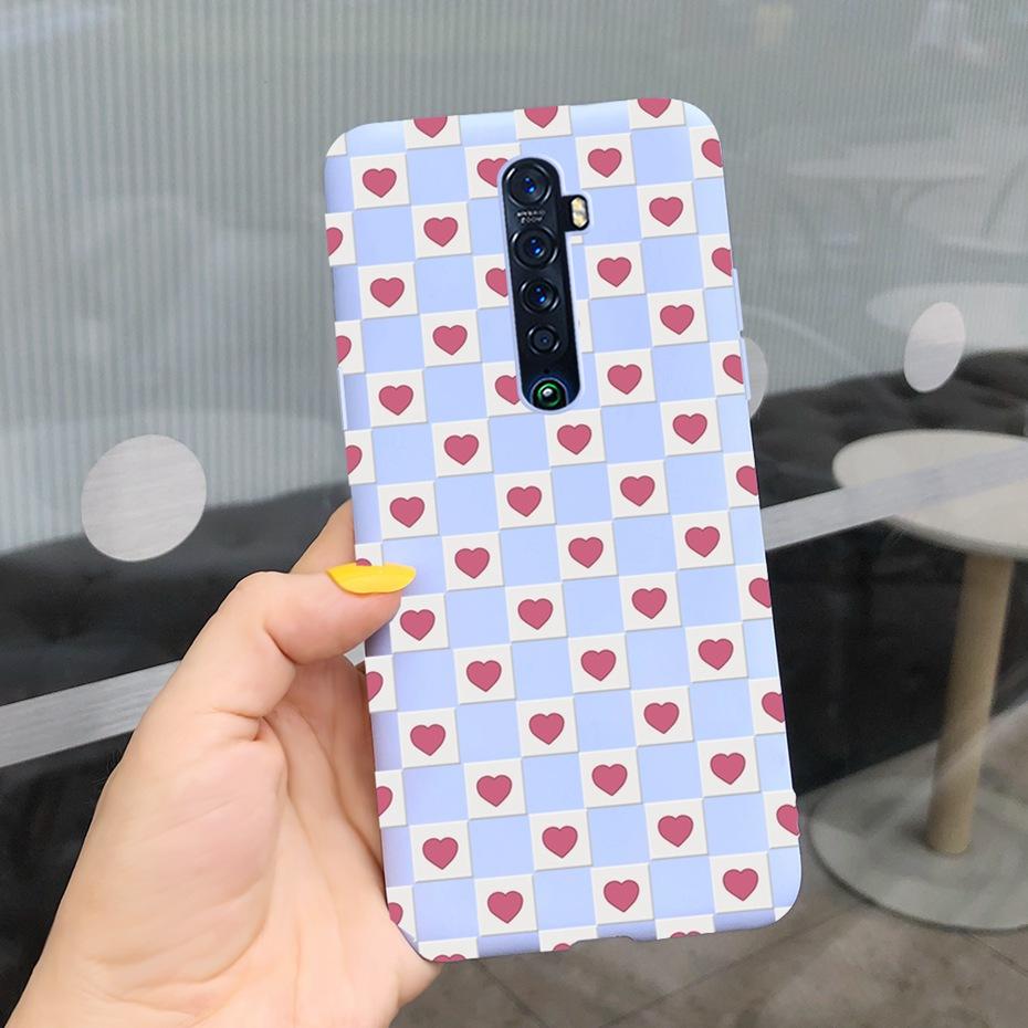 Cute Printed Phone Case For OPPO Reno2 Case Liquid Silicone Soft TPU Back Cover For Oppo Reno2 F / Z Reno 2 2F 2Z Cases Bumper