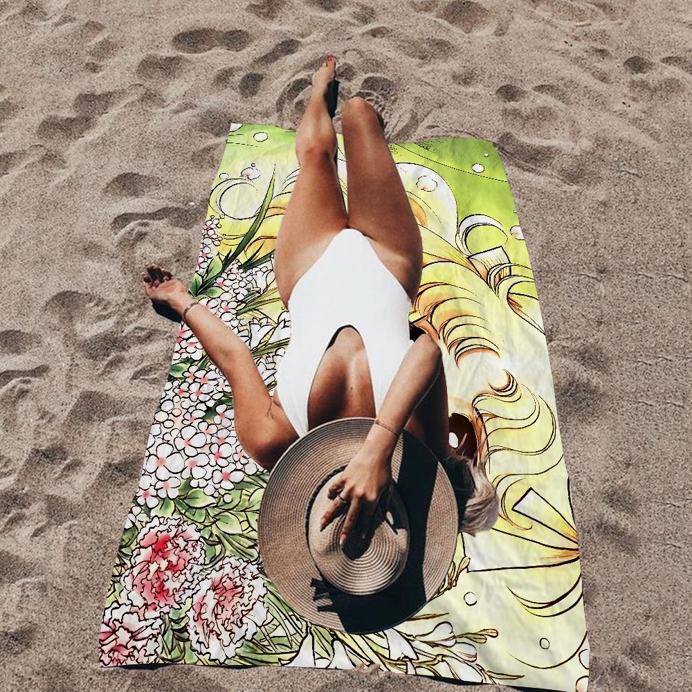 Anime Manga C-Candy C-Candy Microfiber Blanket Quick Drying Beach Towels Oversized Printing Super Absorbent Pool Towel Blanket