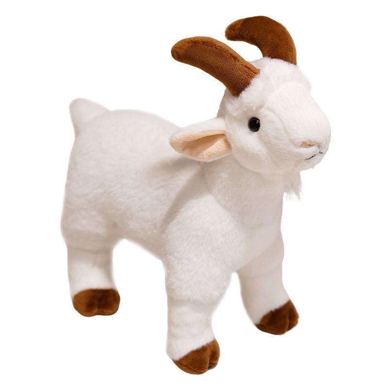 Simulation Goat Doll Plush Toy Little Sheep Doll Aries Decorative Ornaments Holiday Gift Rag Doll