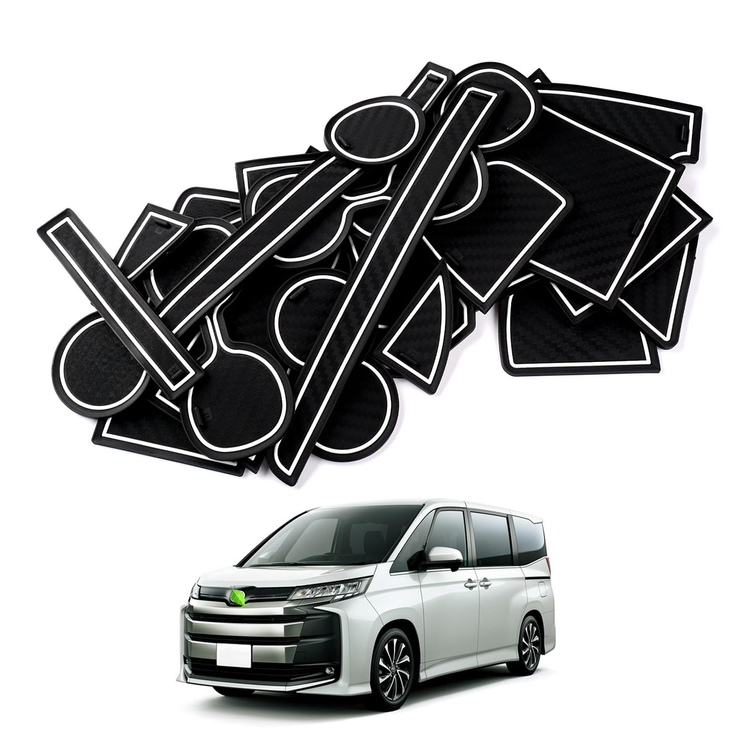 

Auto Spec Toyota New 90 Series Pocket Compatible with 4th Generation and Z Models R90W Interior Rubber Door Pocket Console Interior Noise Voxy/Noah