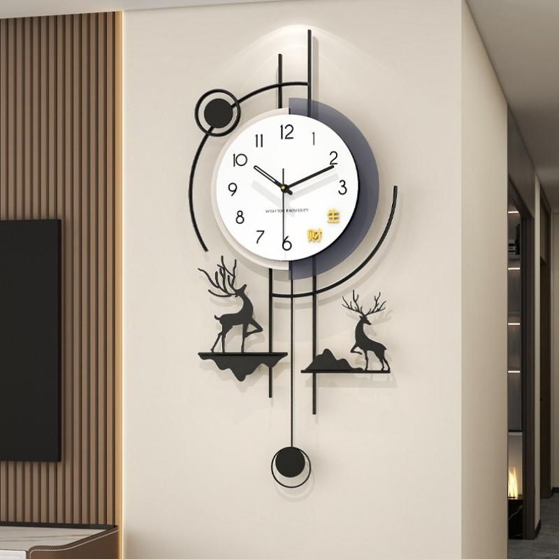 2026 Modern Minimalist Wall Clock High-End Decorative Silent Wall Clock Creative Household Wall Mounted Clock for Living Room