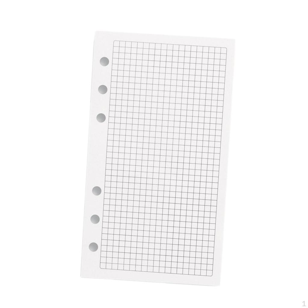 40 Blatt A6 Planer Binder Notizpapier Nachfüllseiten Loseblatt Herausnehmbar zur Organisation Tagebuch