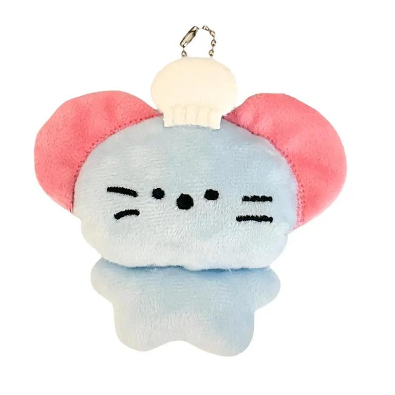 Cartoon Gluttonous Mouse Keychain Pendant - Cute Doll Decoration