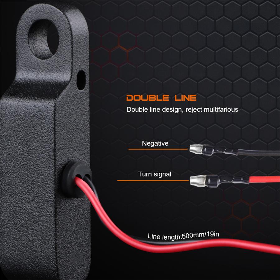 2x Universal 8mm Aluminum Smoke Mini LED Motorcycle Turn Signal Indicators Blinker Lights