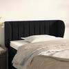Vidaxl Wingback Headboard, Black, 83X23X78/88 Cm, Velvety