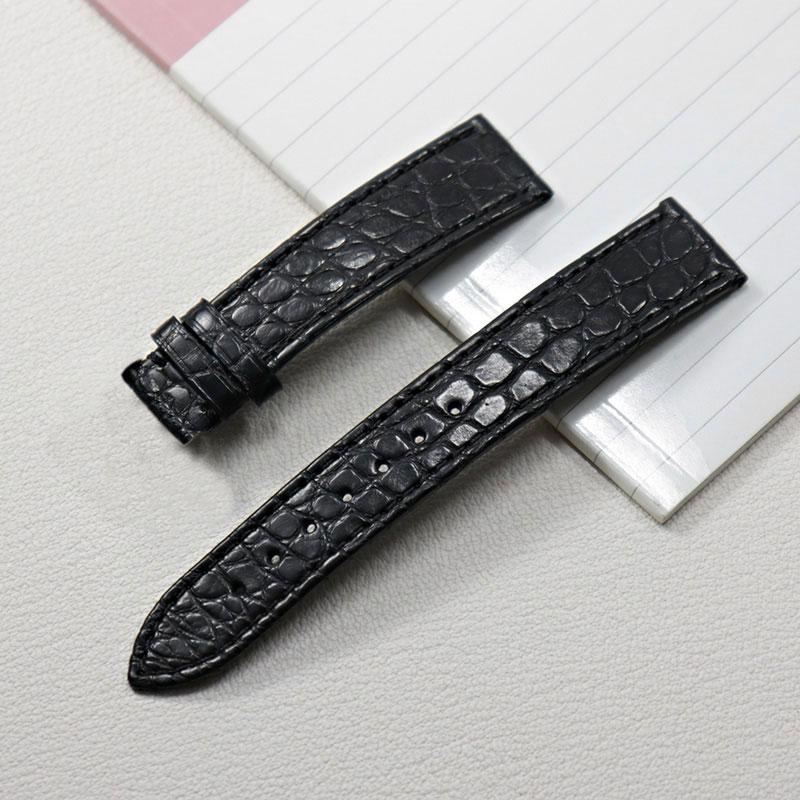 13 14 16mm 18mm 19mm 20mm Thin Soft crocodile leather strap For Longines L4 L2 VC MIDO Cartier Pin buckle brown blue WatchBand