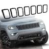 7Pcs Glossy Black Front Grille Inserts Cover Trim Kit Grill Ring For Jeep Grand Cherokee 2017 2018 2019 2020