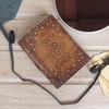 Triple Moon Goddess Leather Journal: Medieval Grimoire Gift