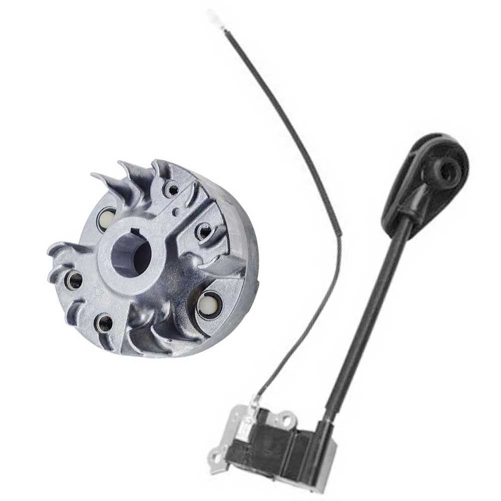 High Durability Flywheel A409001370 Plus Transformer A411001870 Fits For ECHO PB-8010 PB-9010 Garden Power Tools