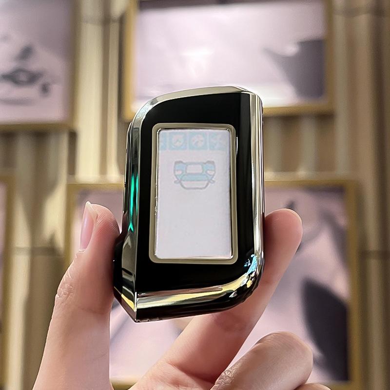 TPU für Starline A93 A63 Russische Version Zwei-Wege-Autoalarmanlage LCD-Autoschlüsselhülle Fernbedienung Schlüssel Schutzanhänger Halter