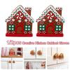 1/2Pcs Gingerbread House Shape Christmas Button Covers Reusable Easy To Install Closet Dresser Pulls Christmas Knob Covers