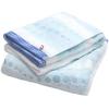 Imabari Certified Bath Hiorie Geometric Jacquard Set of Made In Imabari Polka Dot Pattern Towels, Clair, 2, Blue, Japan, Brand, Quick-Drying, 100%