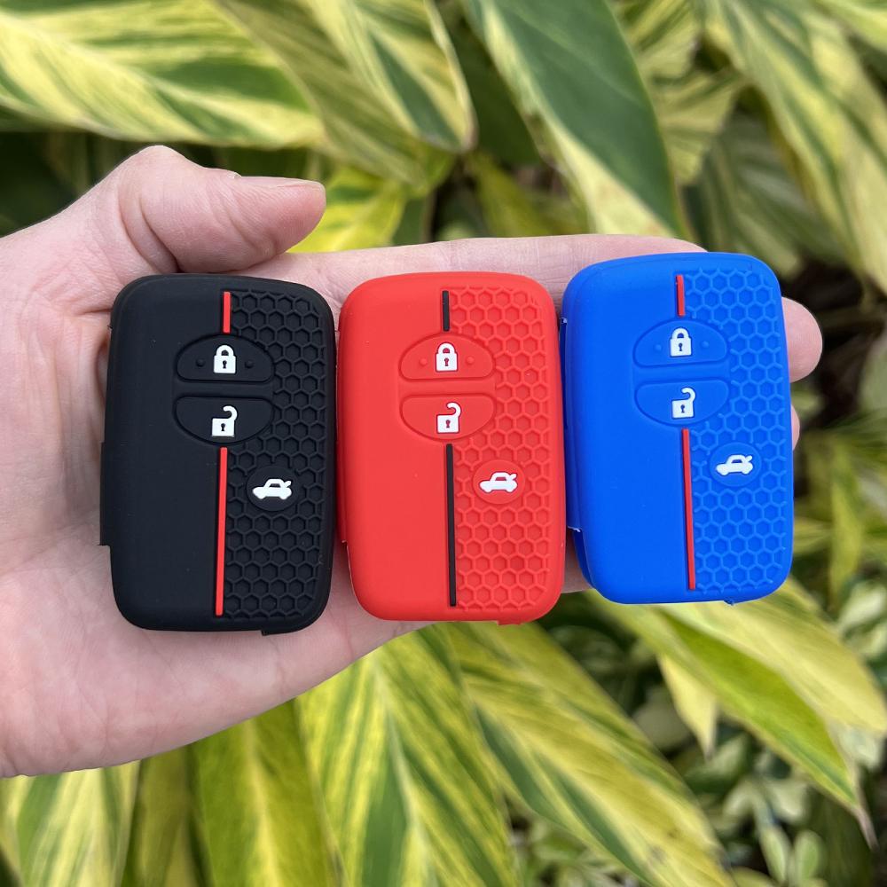 Silicone Car Fob Key Case Holder Cover Shell for Toyota Camry Prius Land Cruiser Prado 150 Crown for Subaru Foreste XV Remote