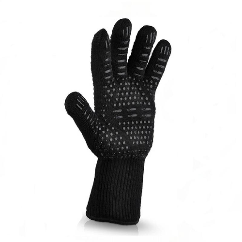 1/2ks BBQ rukavice Odolnost vůči vysokým teplotám Chňapky do trouby 500 800 stupňů Ohnivzdorné Barbecue Tepelná izolace Rukavice do mikrovlnné trouby