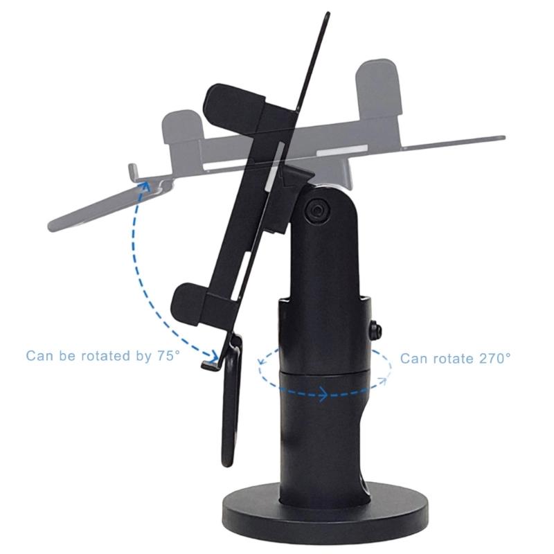 Desk Mounted POS Machine Bracket Antislip Pad POS Machine Display Bracket Cashiers Rack for Cash Register