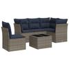 VidaXL Garden Lounge Set with Cushions 6 Pcs, Sofas with Adjustable Feet, Outdoor Furniture Set Patio Terrace 3217651