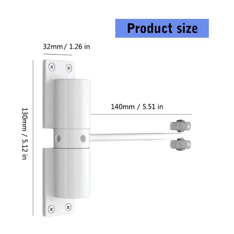 Automatic Door Closers Reliable Door Closers set for Exterior Use Featuring Roll Designs To Protect Door  From Damage