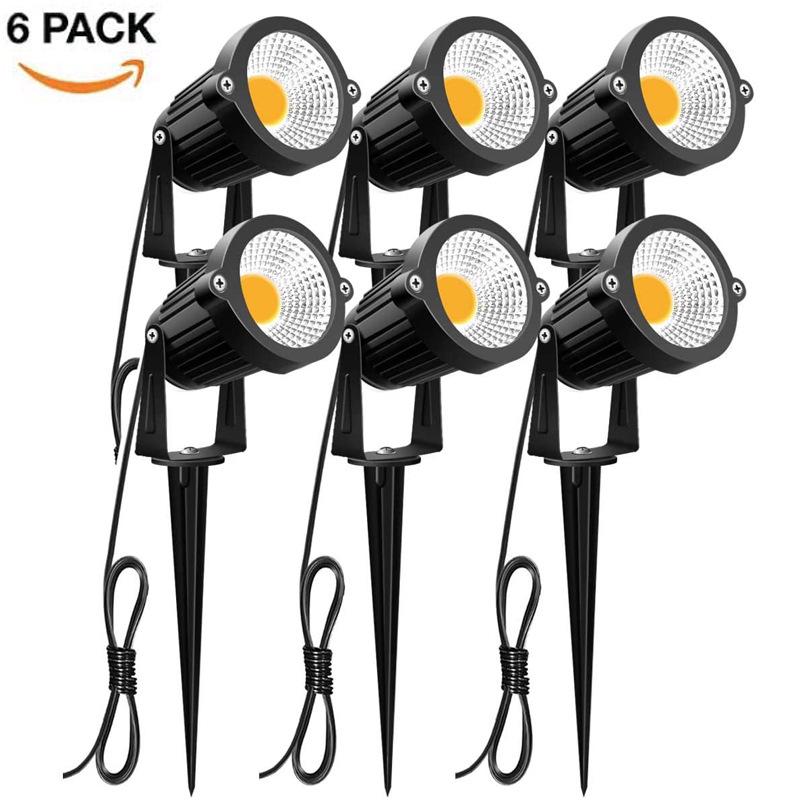 

Трансграничный уличный низковольтный COB ландшафтный прожектор - 12В/24В, 5Вт/7Вт/10Вт втыкаемый садовый газонный светильник 10w flat, pin 12v Cool White