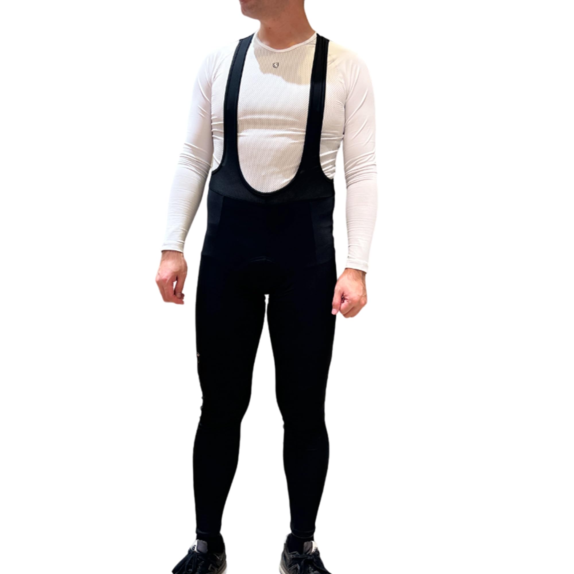 

Lion de Kapelmuur Light Warm Bib Tights 2 with Pro Ride Size for Cycling Pad, Black, L, Fall/Winter (10°C-15°C) чёрный