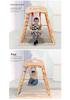 Indoor Wooden Climbing Frame with Slide & Swing for Kids