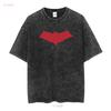 Red Hood Symbol Jason Todd T Shirt Black long or short sleeves vintage Washed Unisex homme fashion Slightly Breathable Casual