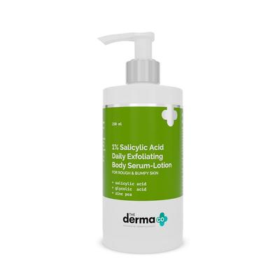The Derma Co 1% Salicylic Acid Body Serum Lotion 250 Ml Pack of 1 for Smooth & Clear Skin