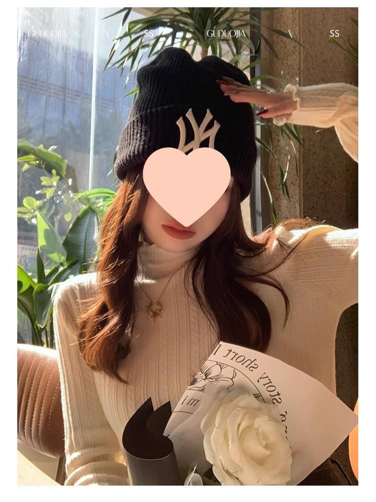 Women's Slimming High Neck White Knit Sweater - New Spring/Autumn 2025