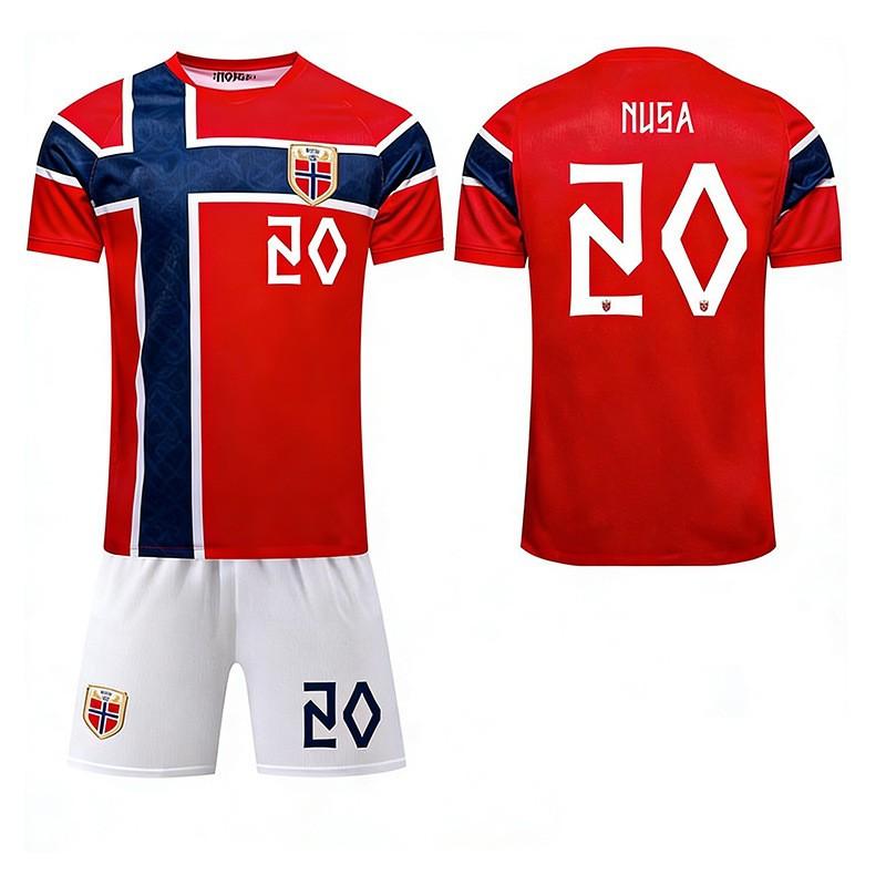 2026 USA, Kanada und Mexiko Weltmeisterschaft Norwegen Heimtrikot Nr.. 9 Harland Fußballtrikot 10 Erdgaard Sportanzug