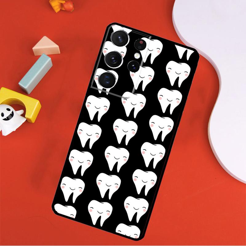 Dentist Dental Teeth Tooth Doctor Phone Case For Samsung Galaxy S25 Ultra S9 S10 S20 FE S21 S22 S23 S24 Plus S24 Ultra Cover