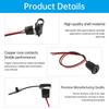 2Pin Female Connector Wire LED light USB Type-c Direct Compression Female Base Waterproof Socket With Welding Charging Interface
