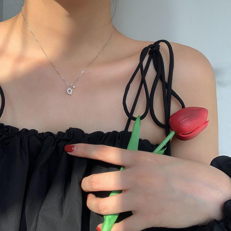 Geometric Pendant Necklace With Large And Small Squares