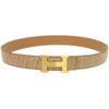 Used AUTHENTIC HERMES Constance H-Bucklebelt Beige alligator