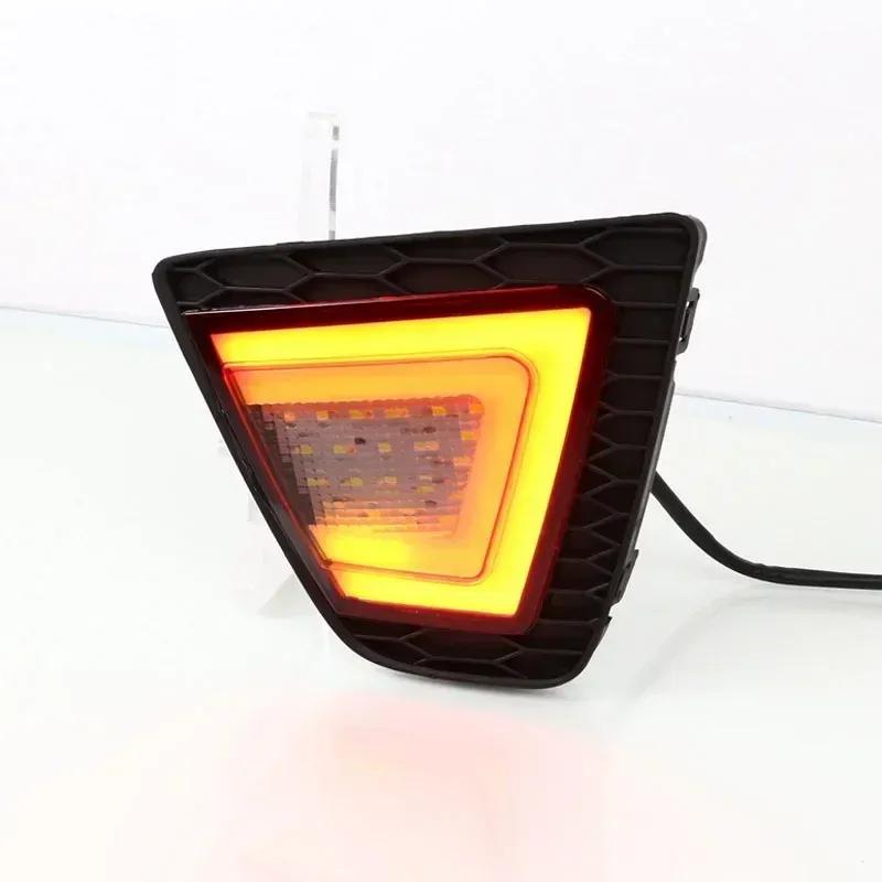 Car LED Rear Bumper Lamps For Honda Fit Jazz 2014 - 2017 Brake Light Turn Signal Backup Reflector Lamp Reverse Fog Taillights