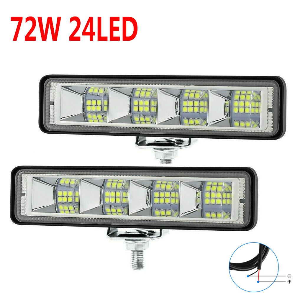 

2 шт./лот 72 Вт автомобильный рабочий светодиодный рабочий фонарь 24 светодиода внедорожный внедорожник квадроцикл трактор лодка грузовик экскаватор 12-60 В светодиодный точечный прожектор комбинированный луч