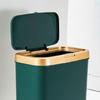 Standing Trash Can Trash Bin with Press Open Lid Neutralizes Odors Standard Garbage Bags Trash Can