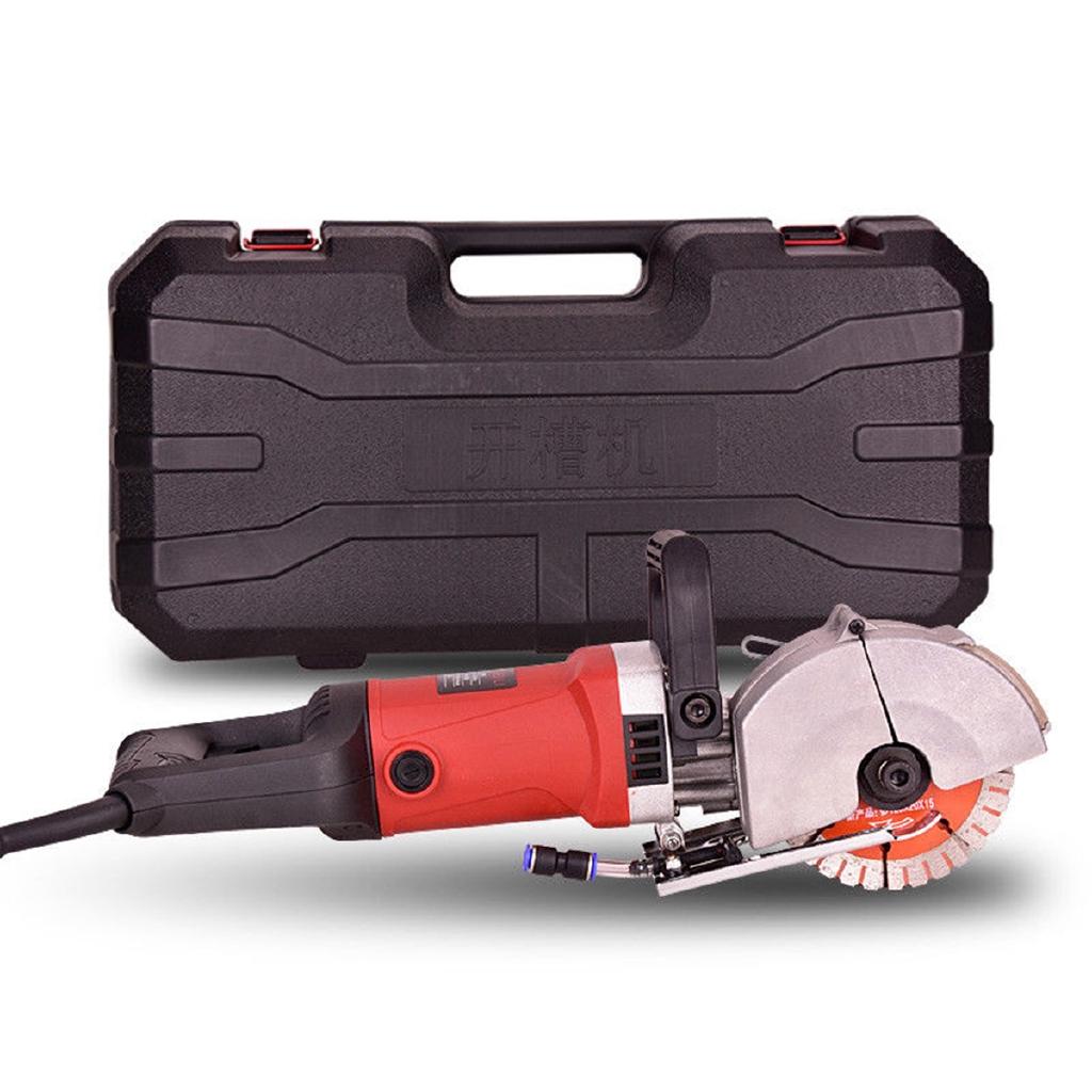 220V Slotting Machine For Granite Marble Steel Concrete 4500W Electric Wall Chasers Groove Cutting Wall Slotting Machine