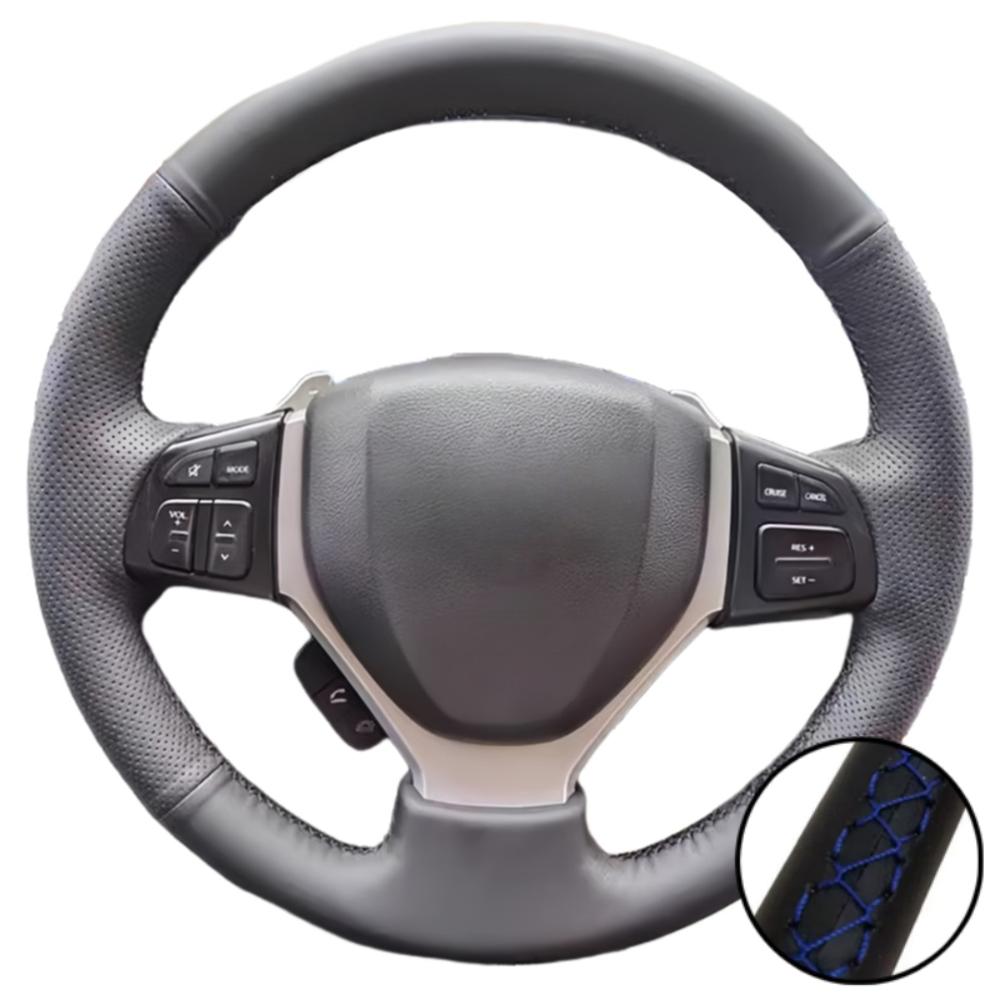 Hand Stitched Microfiber Leather 2015- SX4 S-CROSS 2013- Celerio 2015- Steering Wheel Cover For Suzuki Vitara