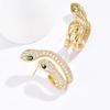 Spirit Snake Personalized Creative Advanced Double Serpentine Earrings Earstuds Fashion Earclips