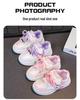 2025 Spring/Autumn Breathable Cartoon Skate Shoes for Girls - Comfortable & Cute Casual Children's Sports Footwear