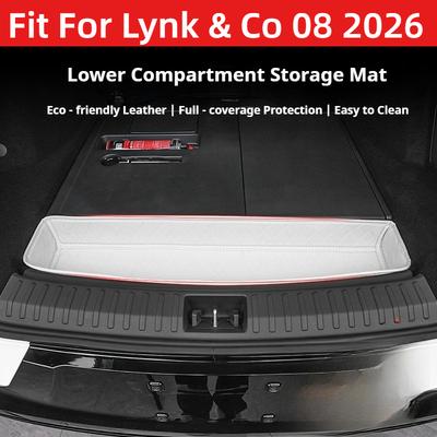 Fit For Lynk & Co 08 2026 Trunk Lower Layer Storage Mat Cargo Organizer Pad Interior Auto Accessories