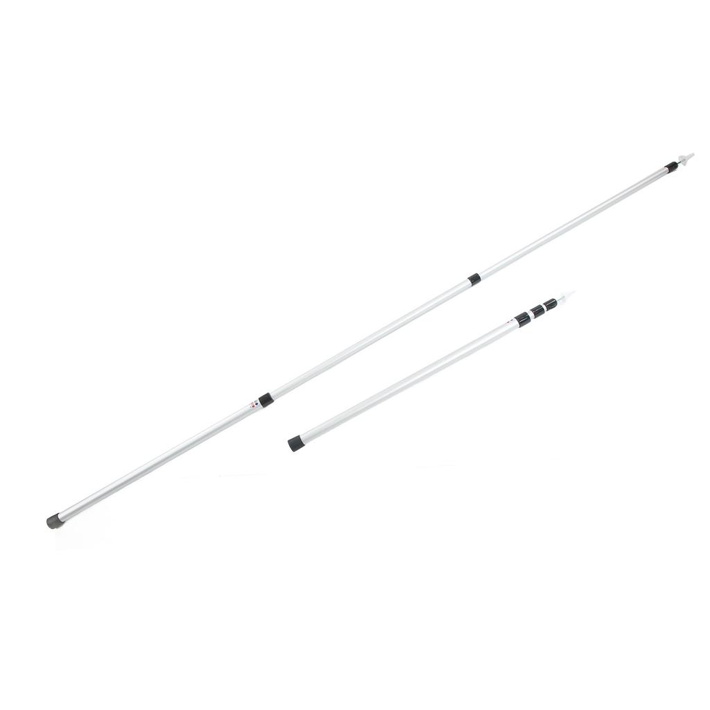 2pcs Camping Tent Poles Aluminum Alloy Adjustable 95 to 235cm Telescopic Canopy Supporting Rods with Storage Bag for Hiking Backpacking